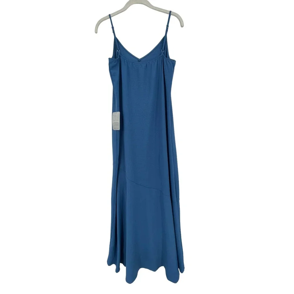 NWT - West Kei Cami Slip Hi-Low Bias Cut Midi Dress in Royal Blue - Size XS - Picture 5 of 10
